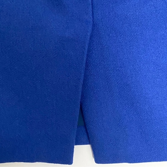 J. Cree Pencil Royal Blue Wool Skirt Size 2 - Picture 9 of 10